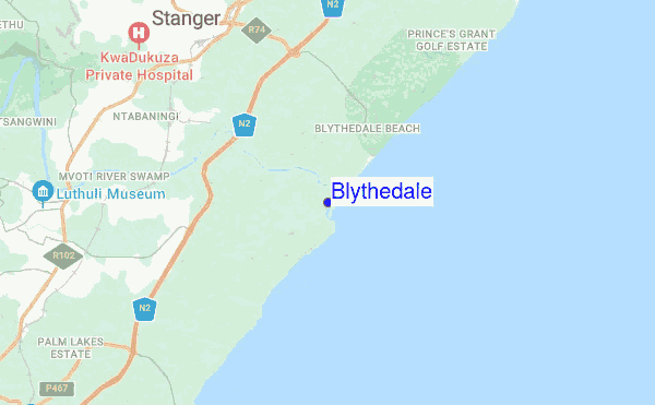 Blythedale location map