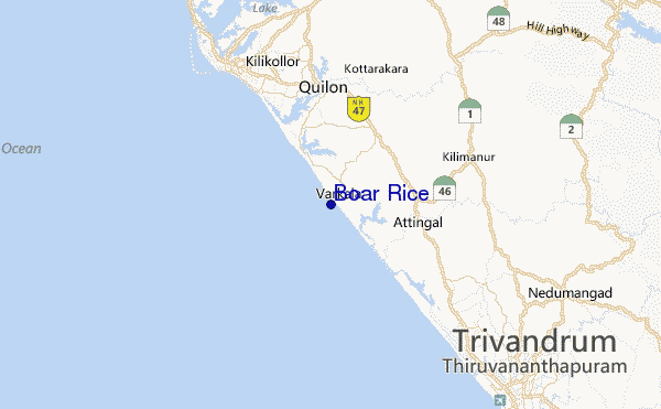 Boar Rice Location Map
