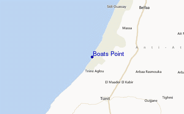 Boats Point Location Map