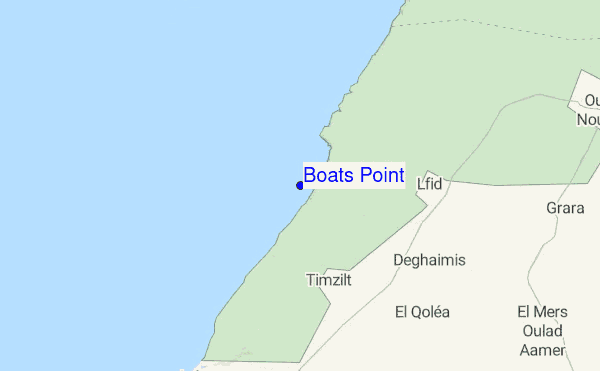 Boats Point location map