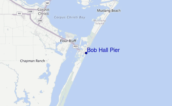 Bob Hall Pier Location Map