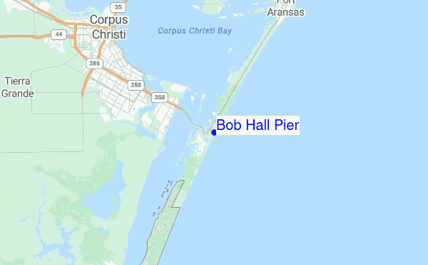 Bob Hall Pier Location Map
