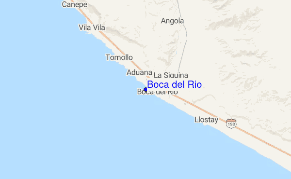 Boca del Rio location map