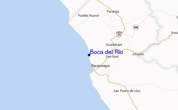 Boca del Rio Location Map