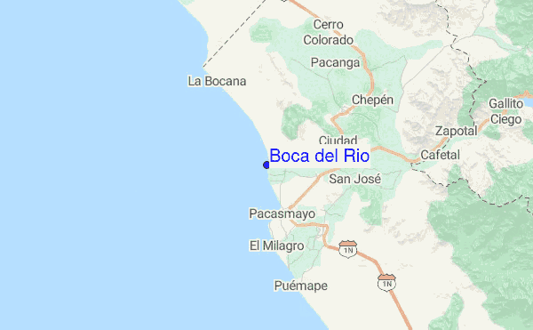 Boca del Rio Location Map