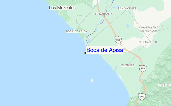 Boca de Apisa location map