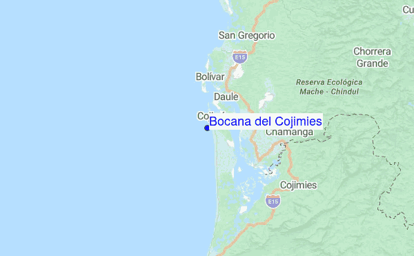 Bocana del Cojimies Location Map