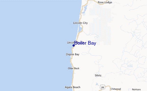 Boiler Bay Location Map