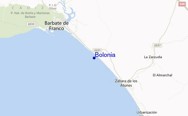 Bolonia location map