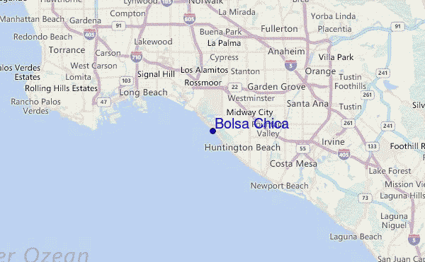 Bolsa Chica Location Map