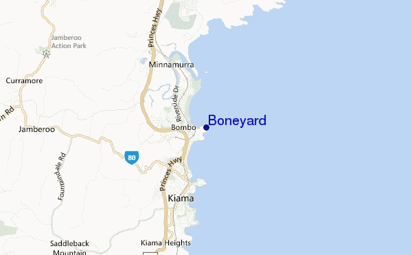 Boneyard location map