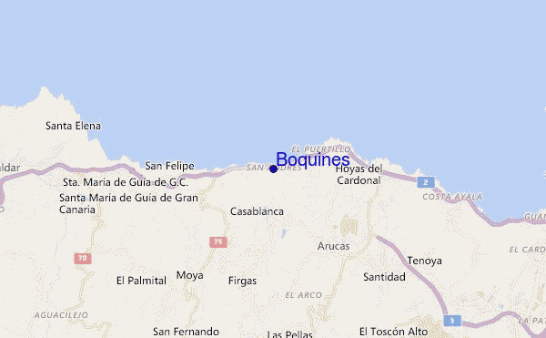 Boquines location map