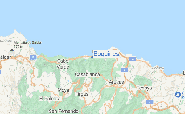 Boquines location map