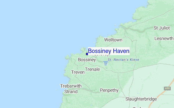 Bossiney Haven location map