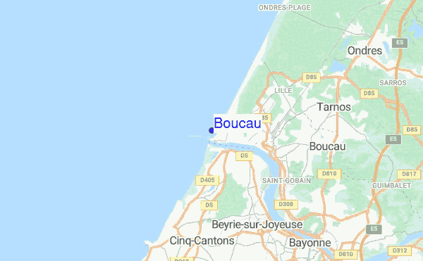 Boucau location map