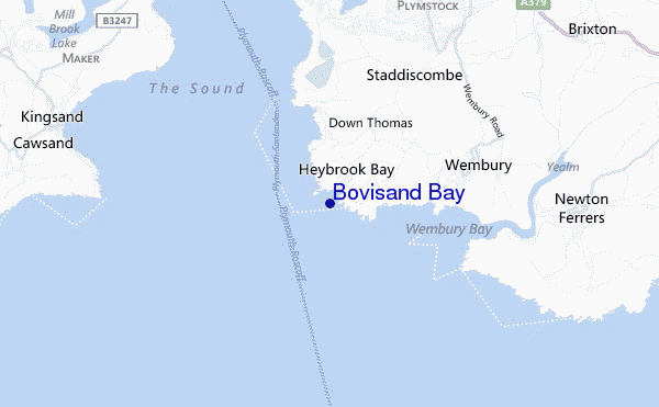 Bovisand Bay location map