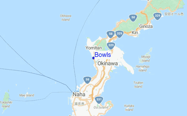 Bowls Location Map