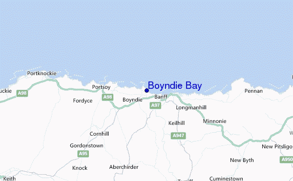 Boyndie Bay Location Map