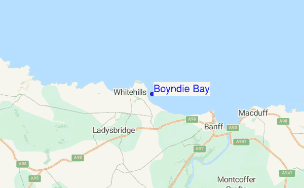 Boyndie Bay location map