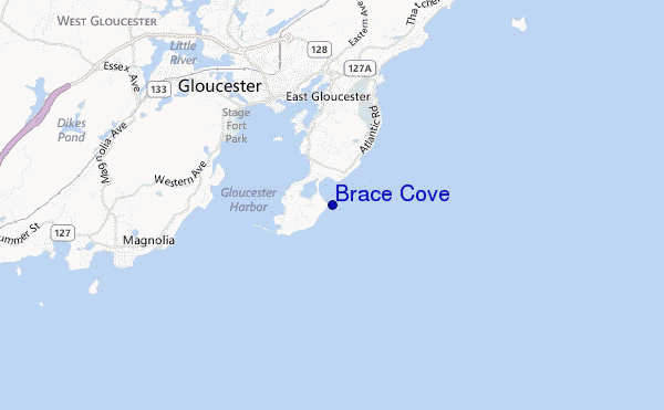 Brace Cove location map