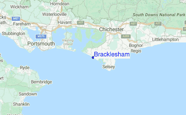 Bracklesham Location Map