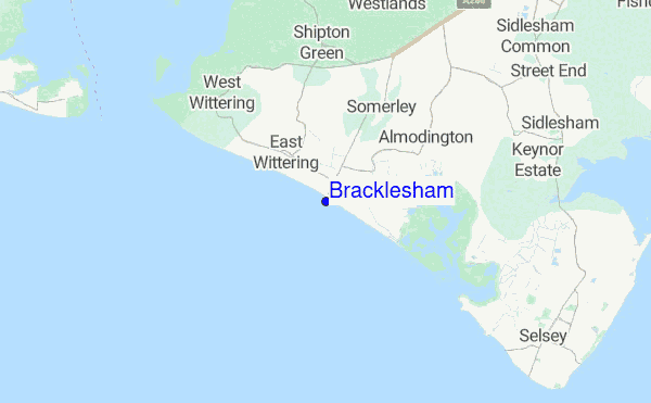 Bracklesham location map