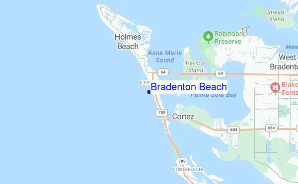 Bradenton Beach location map