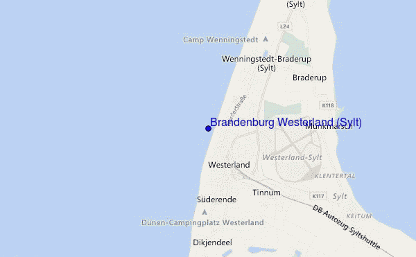 Brandenburg Westerland (Sylt) location map