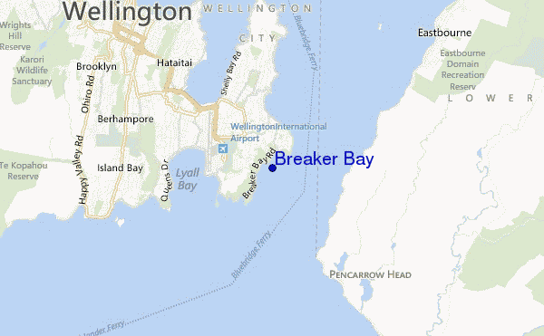 Breaker Bay location map