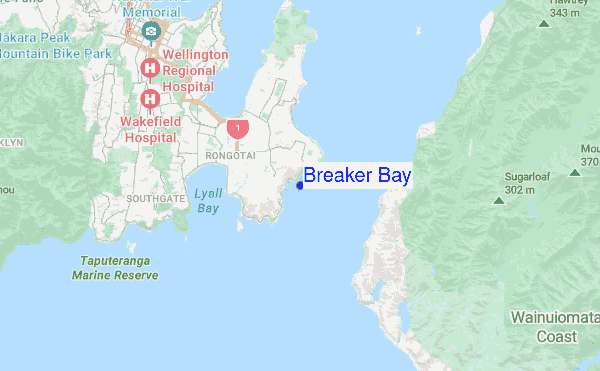 Breaker Bay location map