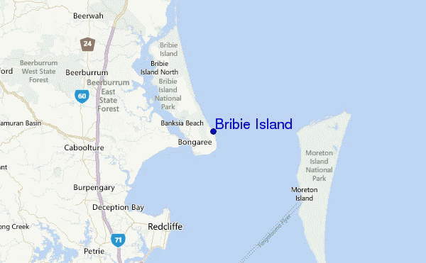 Bribie Island Location Map