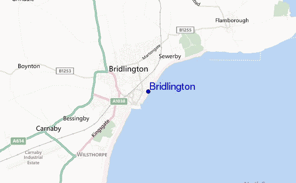 Bridlington location map