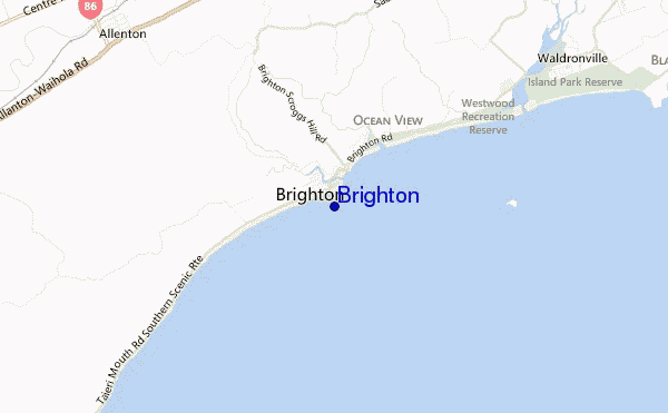 Brighton location map