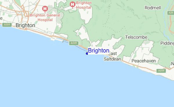 Brighton location map