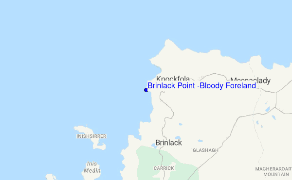 Brinlack Point (Bloody Foreland) location map