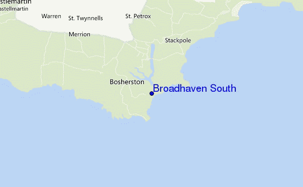 Broadhaven South location map