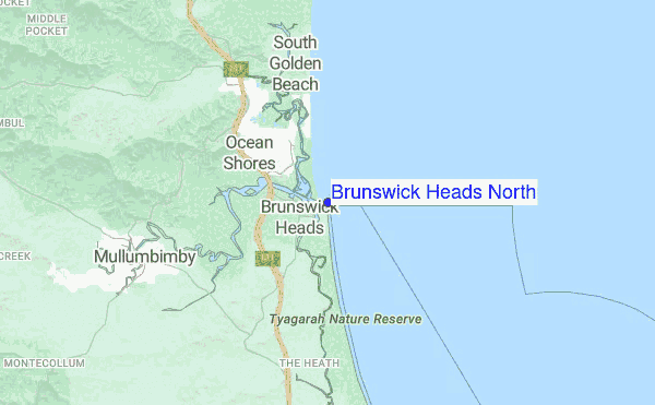 Brunswick Heads North location map