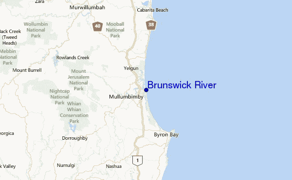 Brunswick River Location Map