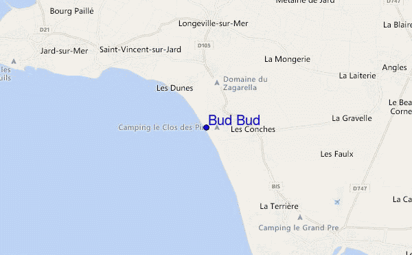 Bud Bud location map