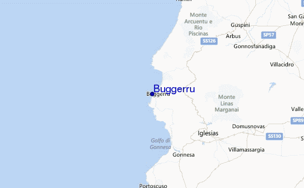 Buggerru Location Map