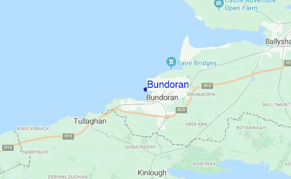 Bundoran location map