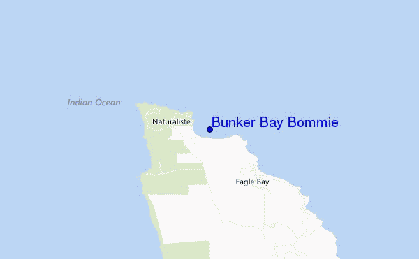 Bunker Bay Bommie location map