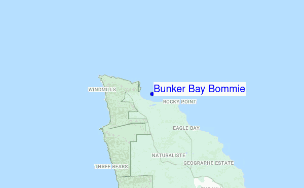 Bunker Bay Bommie location map