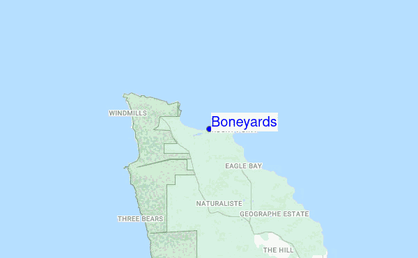 Boneyards location map