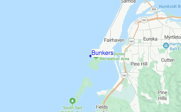 Bunkers location map