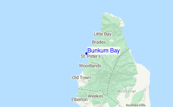 Bunkum Bay location map