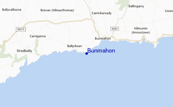 Bunmahon location map