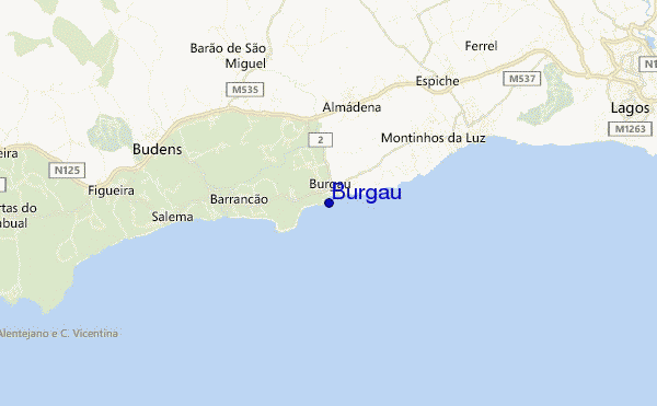 Burgau location map