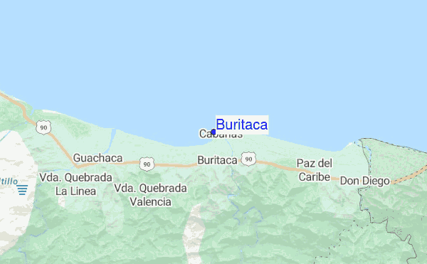 Buritaca location map