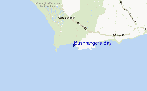 Bushrangers Bay location map